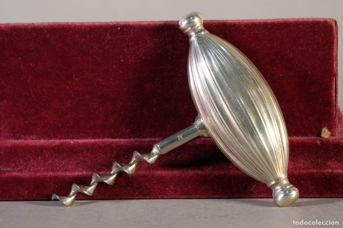 Abrebotellas y sacacorchos de colecci&oacute;n: Abrecorchos con mango en plata