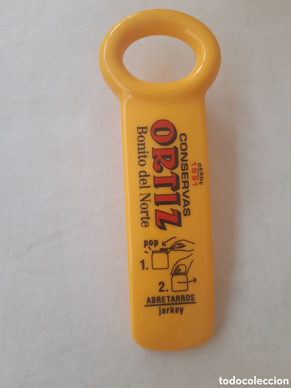 Abrebotellas y sacacorchos de colecci&oacute;n: Abretarros JARKEY. Conservas Ortiz, Bonito del Norte. Abridor de botes