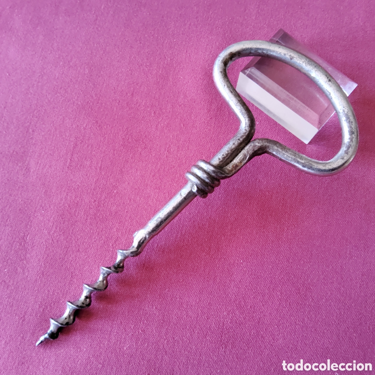Abrebotellas y sacacorchos de colecci&oacute;n: ANTIGUO SACACORCHOS DE HIERRO, BUEN TAMA&Ntilde;O 16,7 CM.