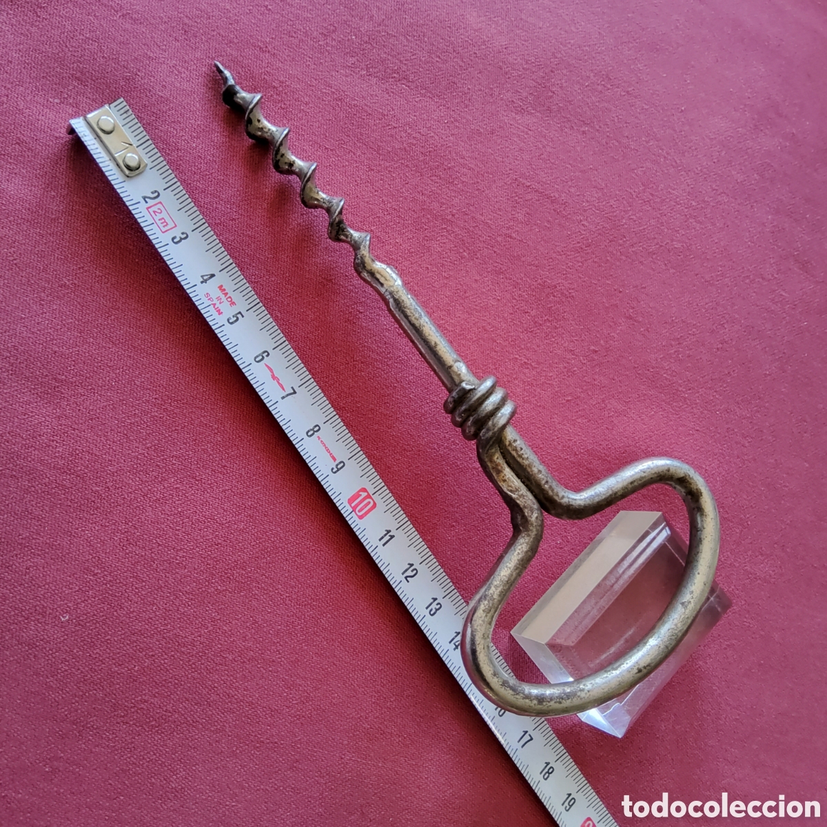 Abrebotellas y sacacorchos de colecci&oacute;n: ANTIGUO SACACORCHOS DE HIERRO, BUEN TAMA&Ntilde;O 16,7 CM.