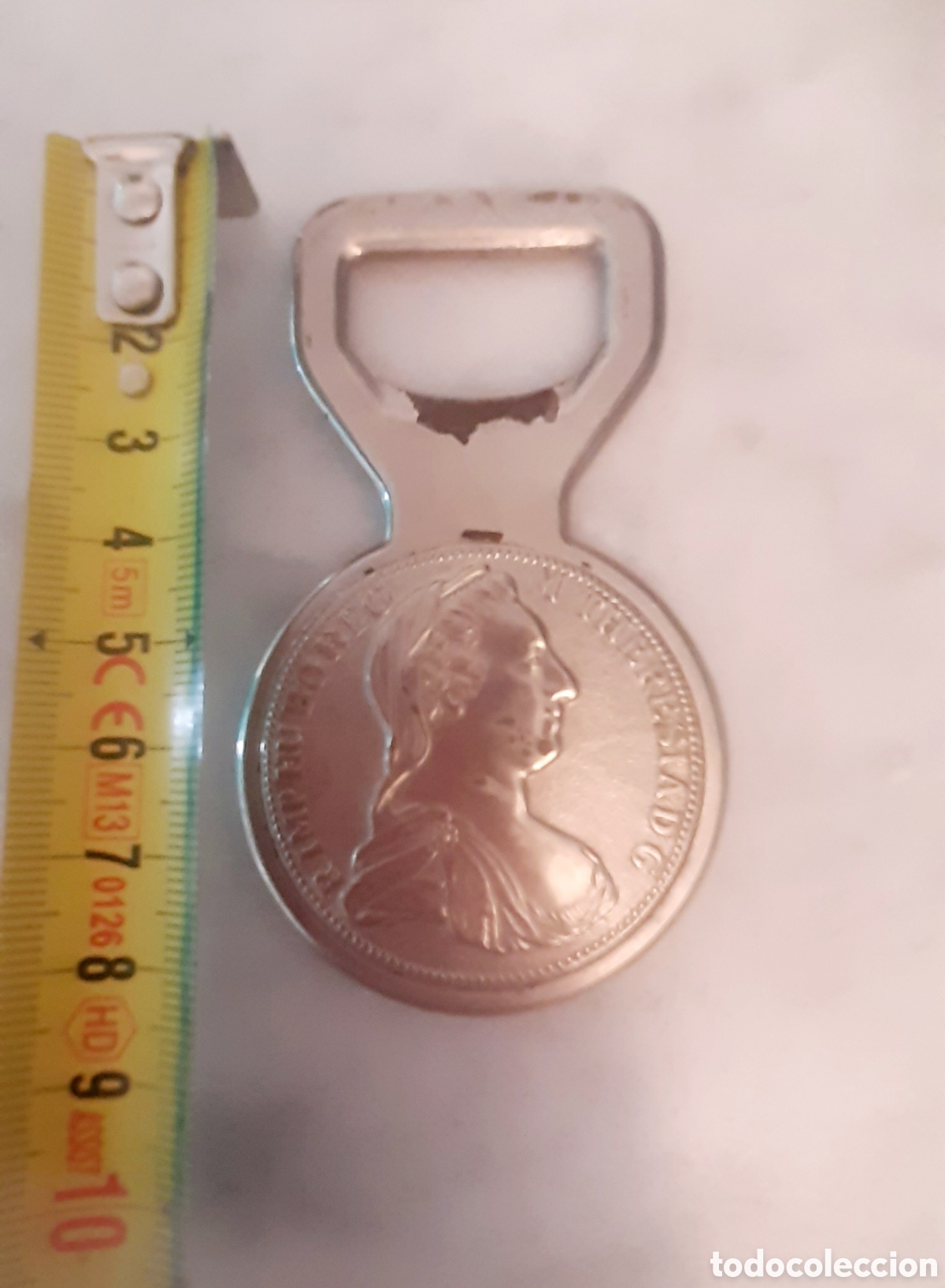 Abrebotellas y sacacorchos de colecci&oacute;n: antiguo abridor sparkasse - Foto 4