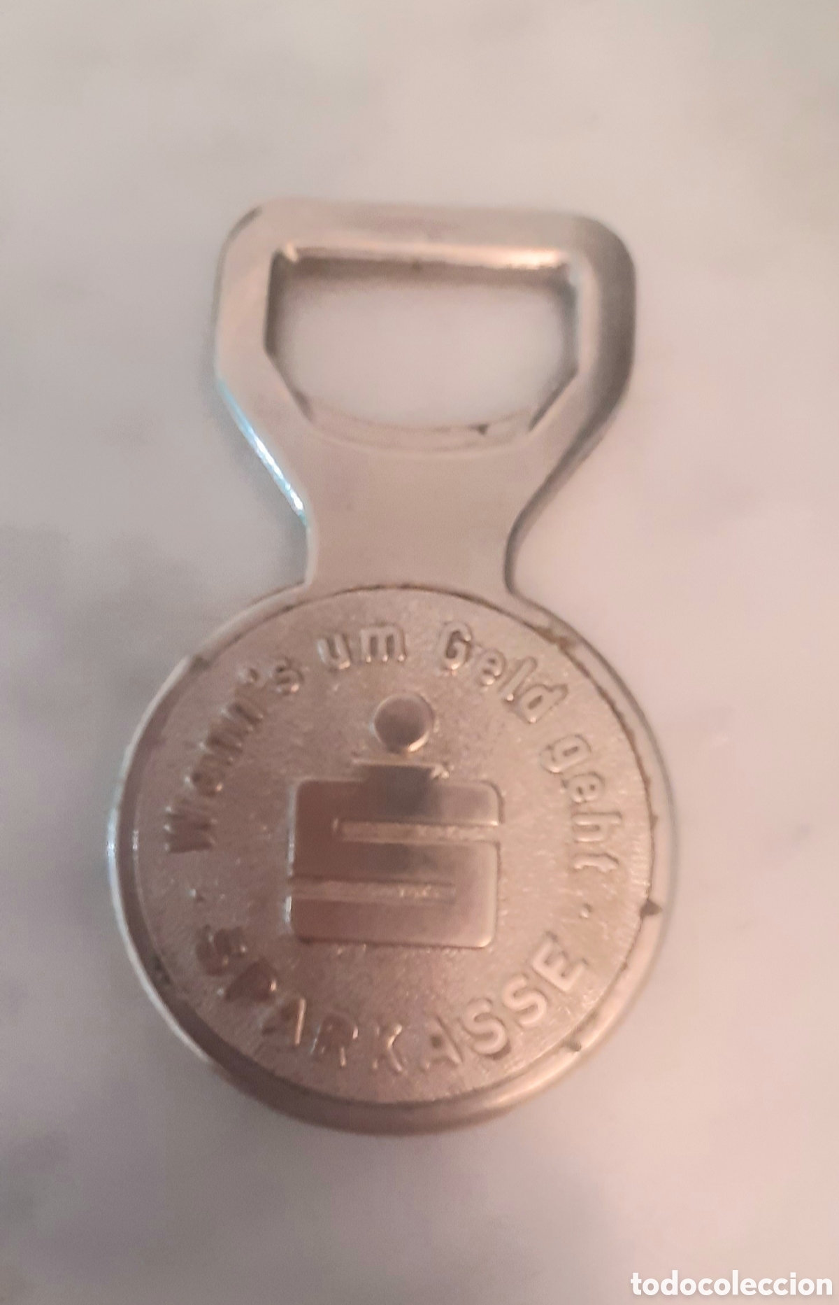 Abrebotellas y sacacorchos de colecci&oacute;n: antiguo abridor sparkasse - Foto 7