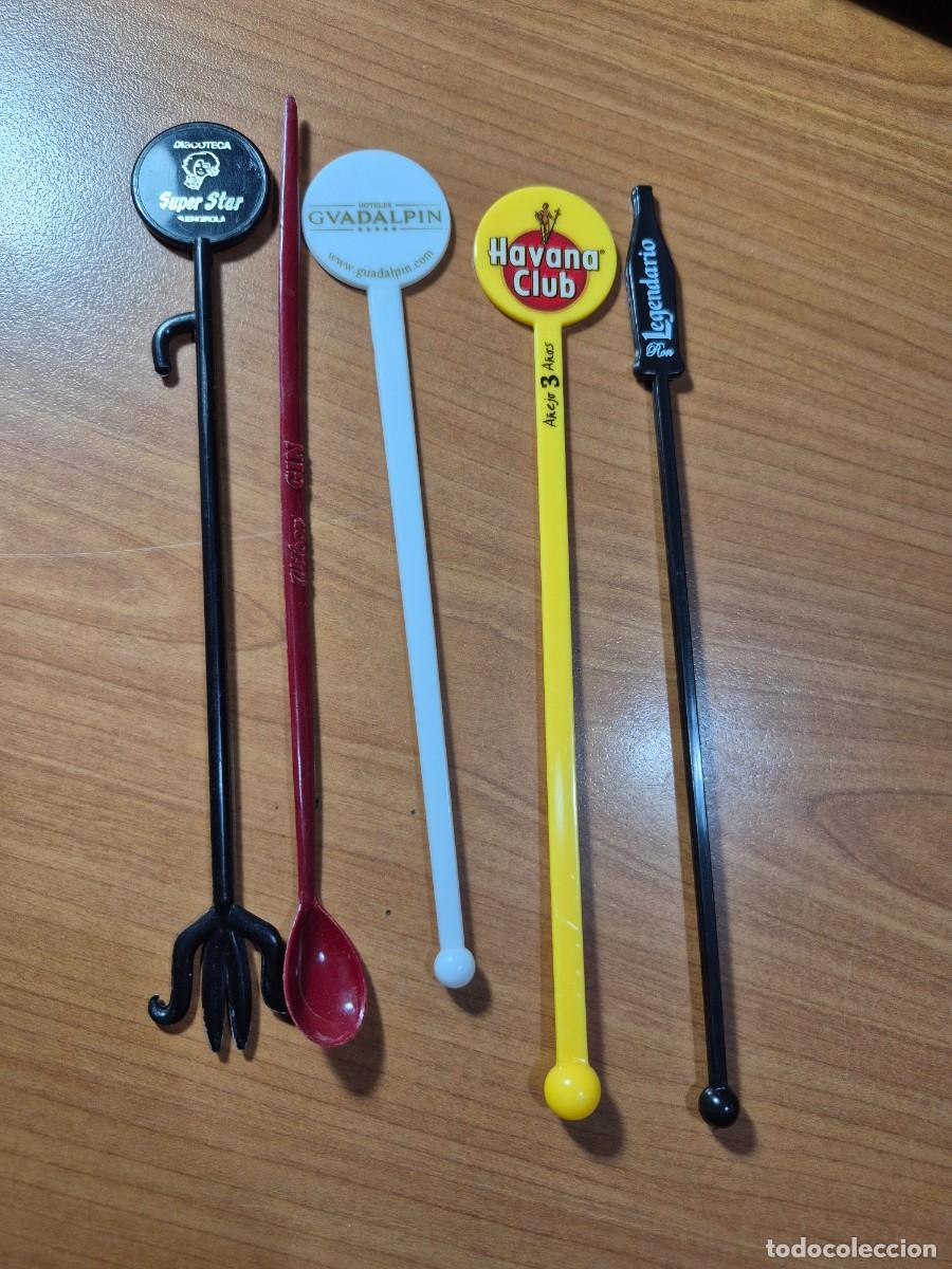 Abrebotellas y sacacorchos de colecci&oacute;n: Set de 5 Agitadores de C&oacute;cteles