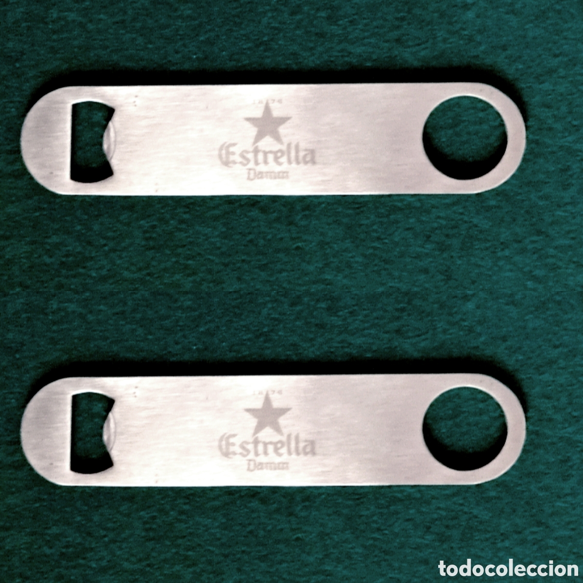 Bottle opener and Corkscrew: Lote 2 Abridor abrebotellas Estrella Damm 1876 serie limitada