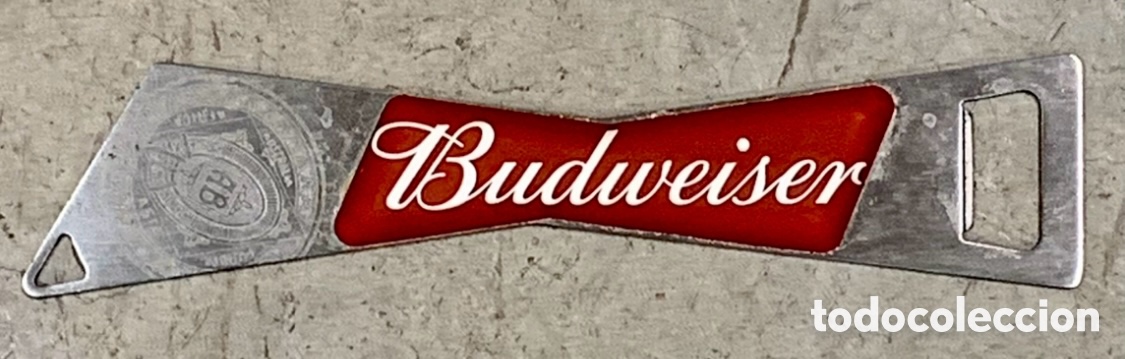 Abrebotellas y sacacorchos de colecci&oacute;n: Abridor. Cerveza BUDWEISER. Metal y pl&aacute;stico.
