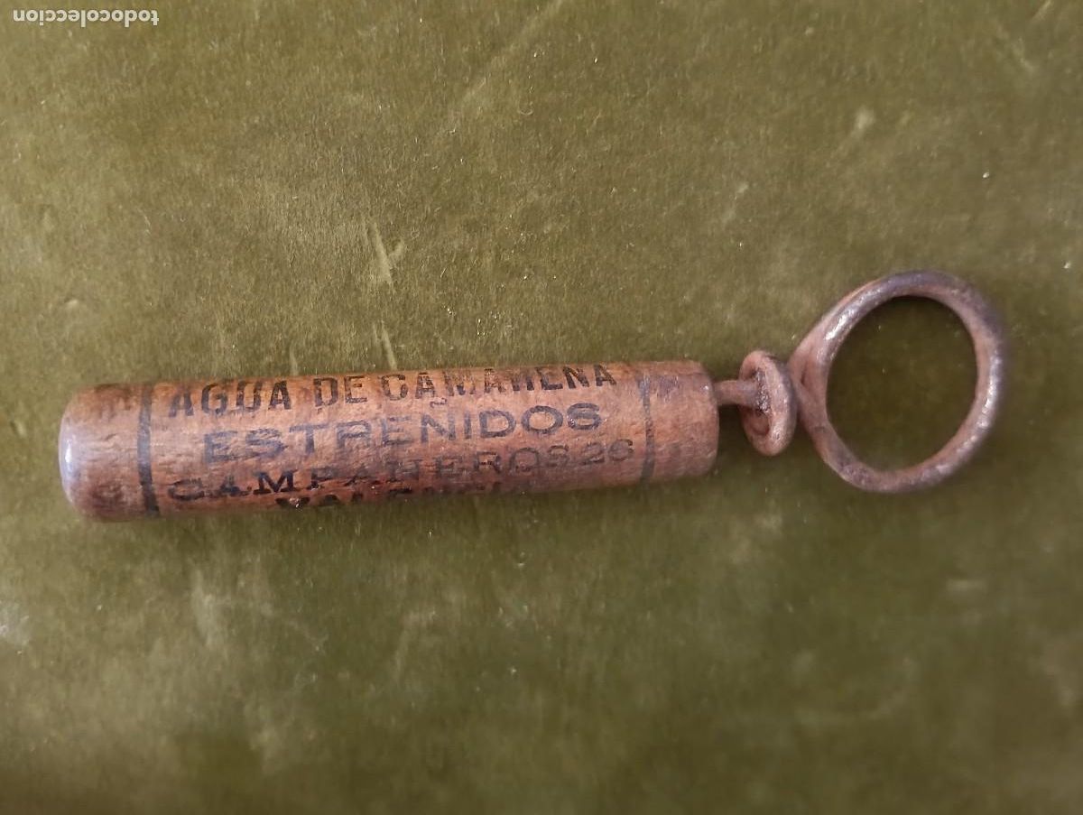 Ouvre-bouteilles et tire-bouchons &agrave; collectionner : RARO Y ANTIGUO ABREBOTELLAS / ABRIDOR AGUA DE CAMARENA DE LA SIERRA / ESTRE&Ntilde;IDOS - DISTRIBUIDOR VLC