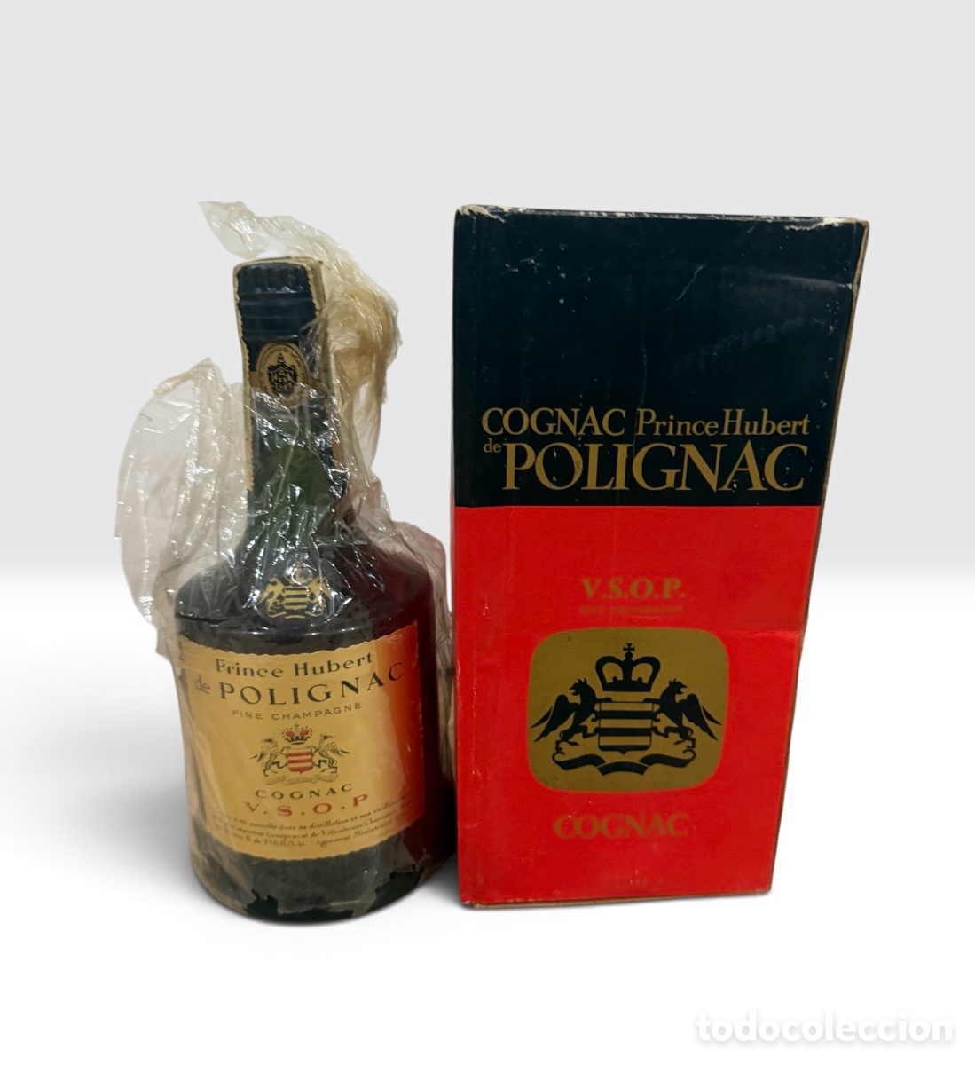 Ouvre-bouteilles et tire-bouchons &agrave; collectionner : Cognac Prince Hubert de Polignac V.S.O.P. a&ntilde;os 60 Fine Champagne c