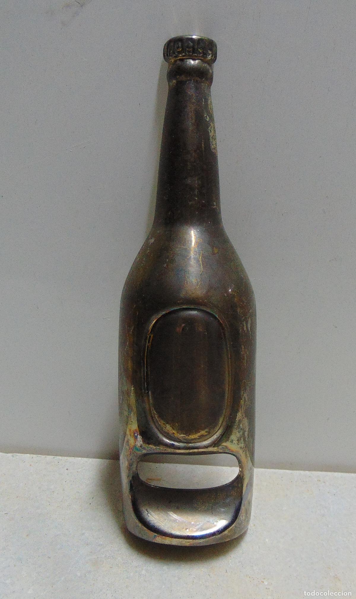 Abrebotellas y sacacorchos de colecci&oacute;n: ABRIDOR VINTAGE CON FORMA DE BOTELLA, A&Ntilde;OS 70-80
