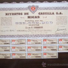 Collezionismo Azioni Spagnole: ACCIÓN NITRATOS DE CASTILLA S.A. NICAS BILBAO, 1955