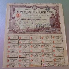Coleccionismo Acciones Españolas: ACCIÓN MINAS DE CASTILLA LA VIEJA Y JAÉN 1902