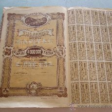 Coleccionismo Acciones Españolas: ACCIÓN SOCIEDAD MINERA DE VILLAODRID - BILBAO 1900