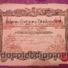 Coleccionismo Acciones Españolas: ACCIÓN COMPAÑIA CONSTRUCCIONES HIDRAULICAS Y CIVILES. Lote 40061826