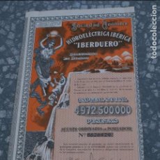 Coleccionismo Acciones Españolas: ACCION DE HIDROELECTRICA IBERICA S.A DE CAPITAL 4972500000 DEL 9 DE OCTUBRE DE 1959 (BILBAO). Lote 97571039