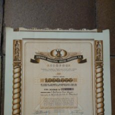 Coleccionismo Acciones Españolas: ACCIÓN COMPAÑÍA INDUSTRIAL HARINO PANADERA MADRID 1940