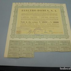 Coleccionismo Acciones Españolas: ACCIÓN. ELECTRO-DOMUS S.A. 1960. BARCELONA. Lote 235660645