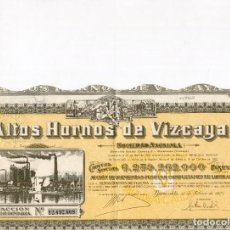 Coleccionismo Acciones Españolas: BARACALDO- ALTOS HORNOS DE VIZCAYA-ACCIÓN AÑO 1975