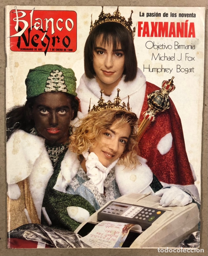 Colecionismo A&ccedil;&otilde;es Espanholas: BLANCO Y NEGRO N&deg; 3680 (1990). OBJETIVO BIRMANIA, FUTRE, BOGART, ARANTXA S&Aacute;NCHEZ VICARIO,...