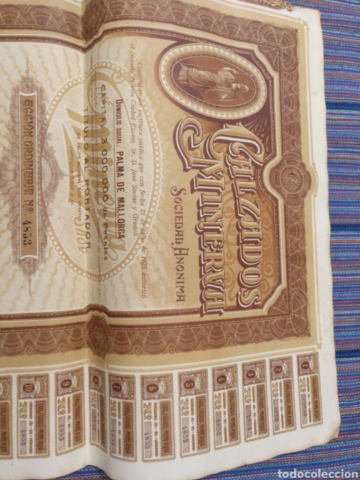 muy bonita accion 500 pesetas calzados minerva Compra venta en