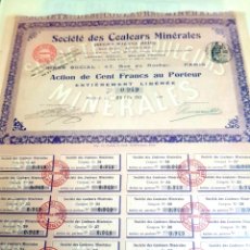 Coleccionismo Acciones Españolas: ACCIÓN SOCIEDAD DE COLORES MINERALES. MÁLAGA. 1911. Lote 311614433