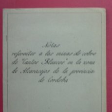 Colecionismo Ações Espanholas: MINAS DE COBRE DE CANTOS BLANCOS EN ALCARACEJOS (CÓRDOBA). AÑO 1947. DETALLADO INFORME SOBRE..... Lote 361334420