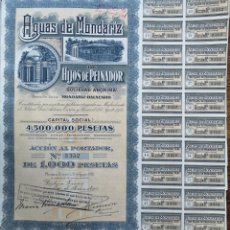 Collezionismo Azioni Spagnole: ACCIÓN AGUAS DE MONDARIZ (EMISIÓN 1932). Lote 362806675