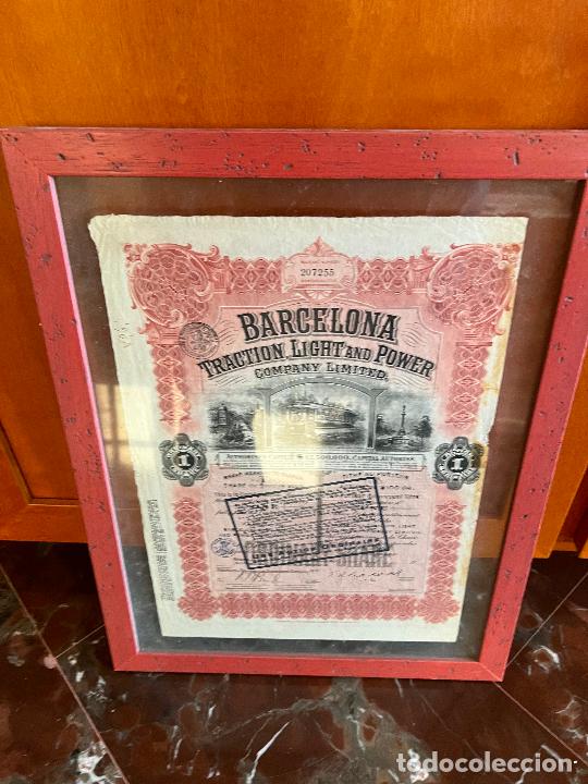 accion barcelona traction light and power 1923 - Buy Antique