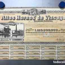Coleccionismo Acciones Españolas: BARACALDO - ALTOS HORNOS DE VIZCAYA - AÑO 1956 - CAPITAL SOCIAL 1.125.000.000 PTAS