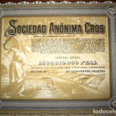 Collezionismo Azioni Spagnole: SOCIEDAD ANÓNIMA CROS” BARCELONA,1969, ACCIÓN.
