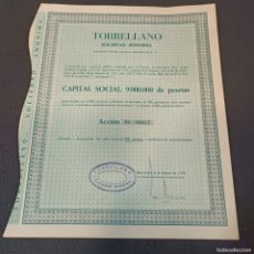 Collezionismo Azioni Spagnole: ANTIGUA ACCIÓN - TORRELLANO SOCIEDAD ANONIMA - BARCELONA 1976 - PIEZA DE COLECCION / 52
