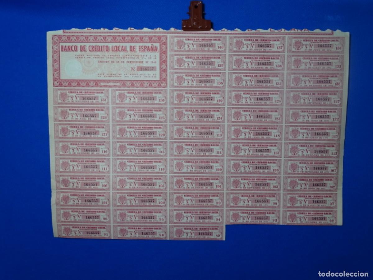 Collectables Spanish Shares: ACCIONES BANCO DE CR&Eacute;DITO LOCAL DE ESPA&Ntilde;A.