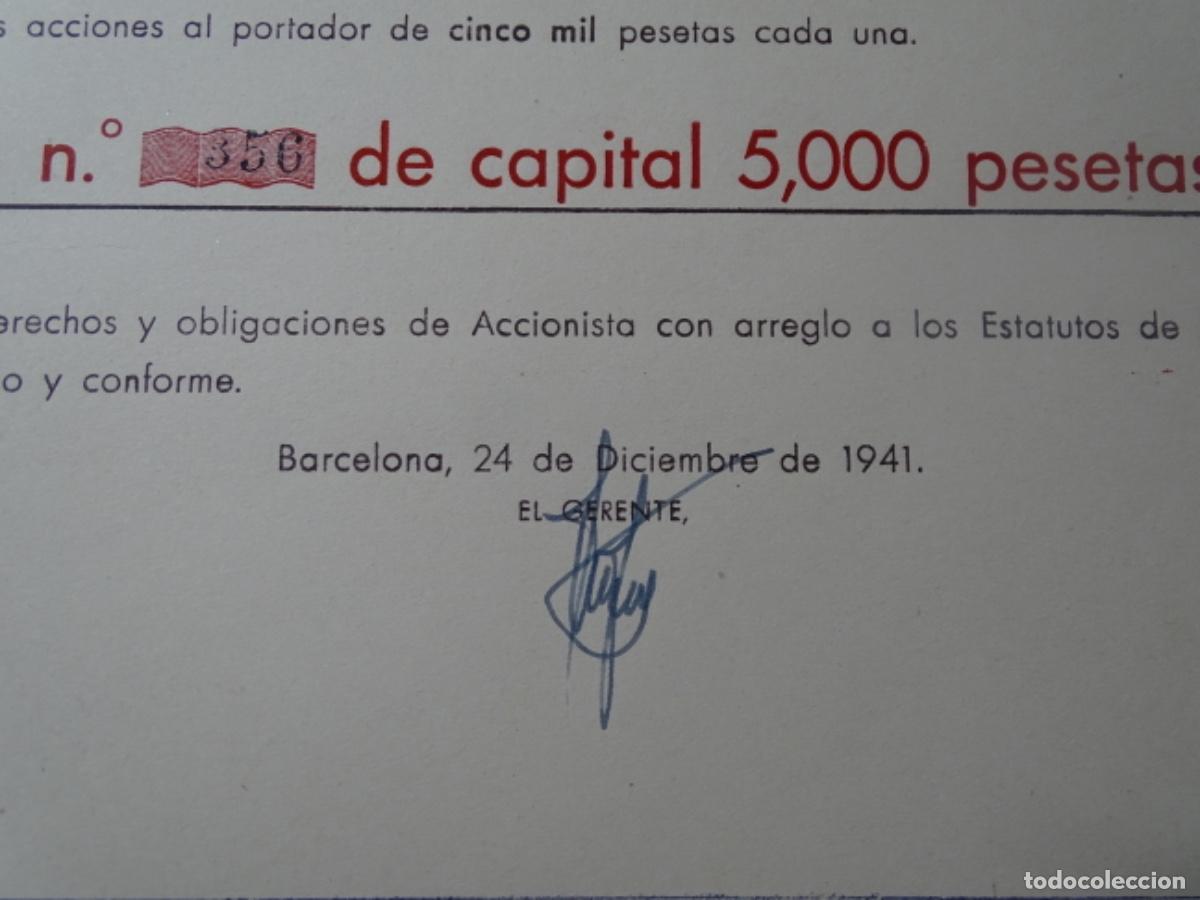 Coleccionismo acciones espa&ntilde;olas: ACCIONES LA EDIFICADORA BARCELONA S.A. - Foto 3