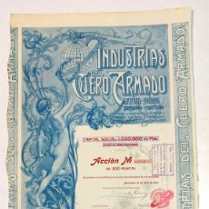 Coleccionismo Acciones Españolas: INDUSTRIAS DEL CUERO ARMADO S. A.