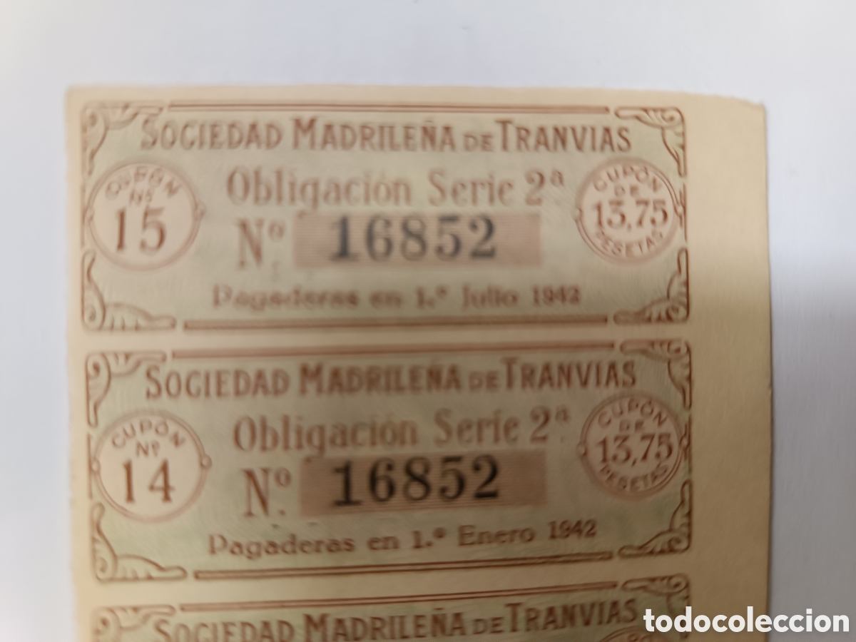 Collectionnisme Actions Espagne: SOCIEDAD MADRILE&Ntilde;A DE TRANVIAS. Madrid