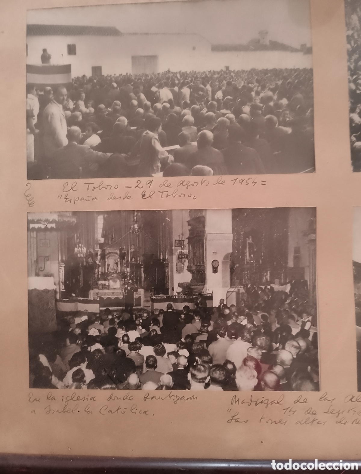 Coleccionismo Acciones Espa&ntilde;olas: T&iacute;tulo: Gran marco fotogr&aacute;fico hist&oacute;rico 1954 Isabel la Cat&oacute;lica