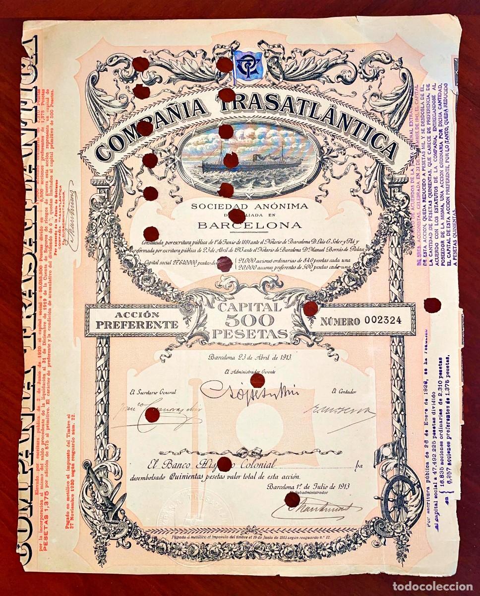 Colecionismo A&ccedil;&otilde;es Espanholas: Ferrocarriles Directos de Madrid y Zaragoza a Barcelona, obligaci&oacute;n 1883