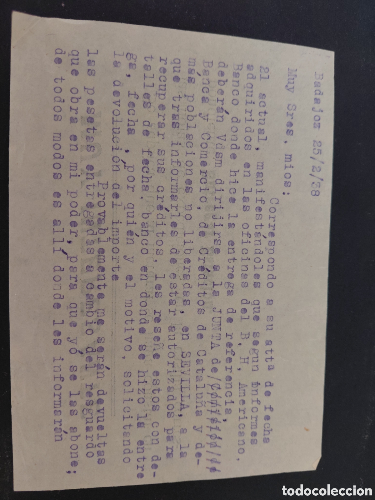 Coleccionismo acciones espa&ntilde;olas: Documento espa&ntilde;a 1938