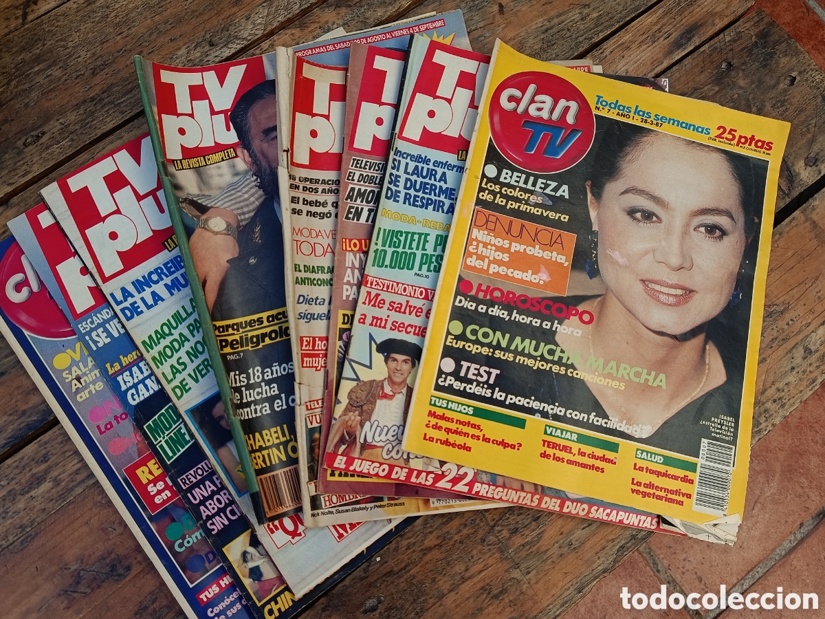 Coleccionismo acciones espa&ntilde;olas: Revistas a&ntilde;o 80 TV plus buen estado