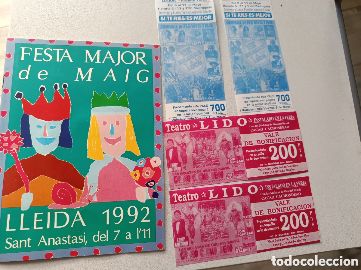 Collezionismo Azioni Spagnole: Lleida fiesta mayor en perfecto estado a&ntilde;o 92