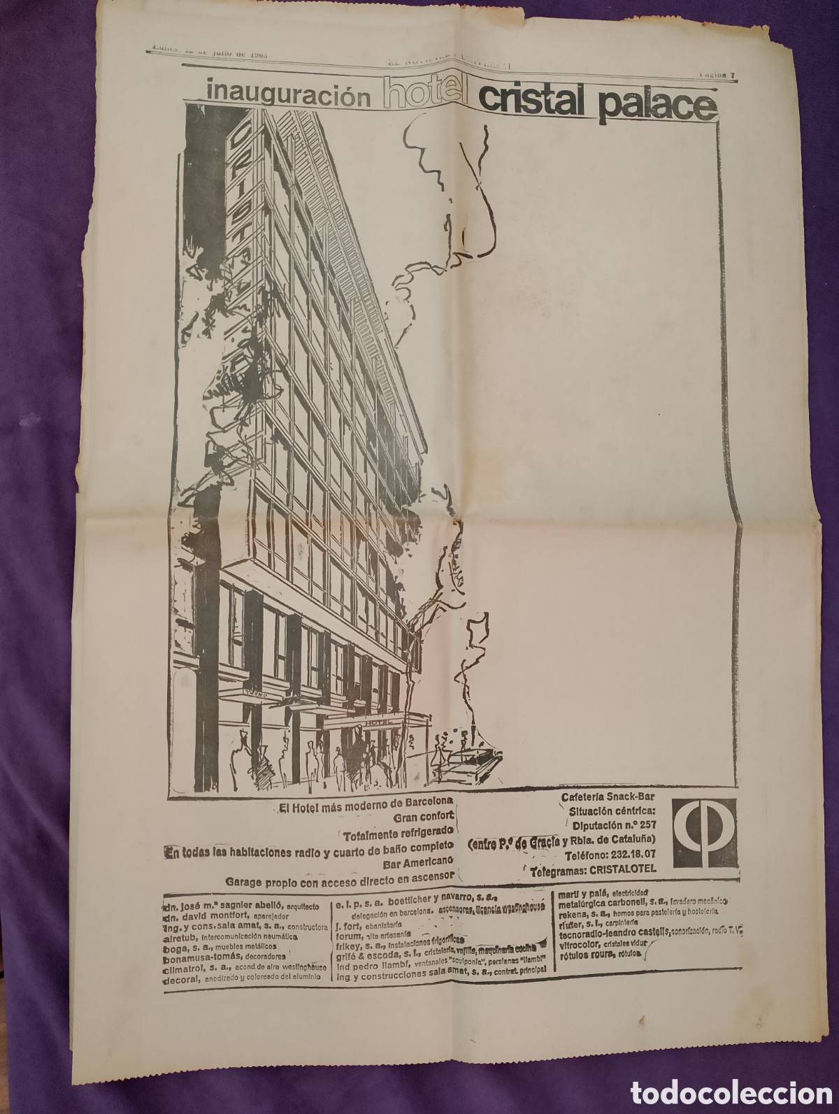 Coleccionismo acciones espa&ntilde;olas: Peri&oacute;dico antiguo vintage