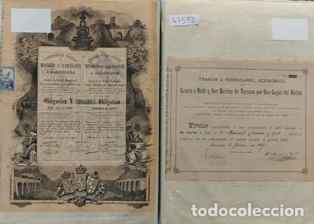 Coleccionismo acciones espa&ntilde;olas: Muy bonito lote de 41 Acciones antiguas de diversos temas, incluyendo FERROCARRILES.
