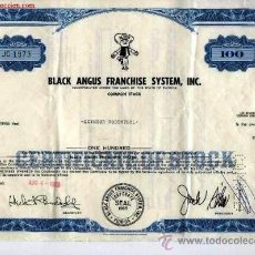 Coleccionismo Acciones Extranjeras: BLACK ANGUS FRANCHISE SYSTEM, INC.. Lote 21528715