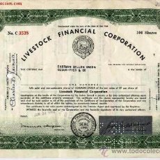 Coleccionismo Acciones Extranjeras: LIVESTOCK FINANCIAL CORPORATION. Lote 21792348