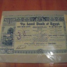 Coleccionismo Acciones Extranjeras: ACCIÓN THE LAND BANK OF EGYPT. Lote 47351623