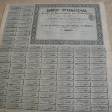 Coleccionismo Acciones Extranjeras: BUREAU INTERNATIONAL POUR LE COMMERCE ET L'INDUSTRIE 1903
