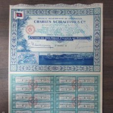 Coleccionismo Acciones Extranjeras: ACCION ARGELINA DE CHARLES SCHIAFFINO & CIE. AÑO 1951.