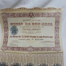 Colecionismo Ações Internacionais: ACCION MINES DE BOU-ARFA, MARRUECOS, 2.500 FRANCOS. Lote 74910511