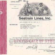 Coleccionismo Acciones Extranjeras: SEATRAIN LINES INC, 1975