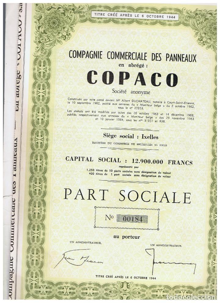 Coleccionismo acciones extranjeras: COPACO 1944 - Foto 1
