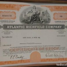 Coleccionismo Acciones Extranjeras: ATLANTIC RICHFIELD COMPANY...USA...CERTIFICADO DE 100 ACCIONES. Lote 339089023