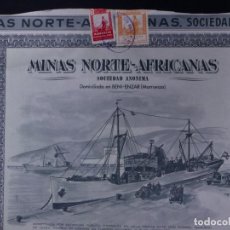 Coleccionismo Acciones Extranjeras: MINAS NORTE-AFRICANAS. BENI-ENZAR 1956. Lote 345621098
